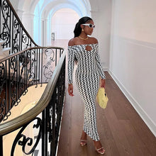 Load image into Gallery viewer, Maggi Off Shoulder Long Sleeve Maxi Dress
