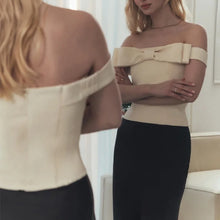 Load image into Gallery viewer, Dania Bow Off Shoulder Top
