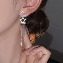 Load image into Gallery viewer, Darcey Star Tassel Earrings
