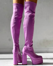 Load image into Gallery viewer, Allie Over The Knee Platform High Heel Boots
