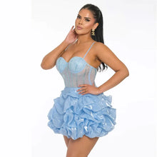 Load image into Gallery viewer, Lunabelle Diamond Cake Mini Dress
