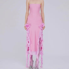 Load image into Gallery viewer, Delma Ruffle Strapless Slit Maxi Dress
