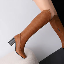 Load image into Gallery viewer, Ariella Knee-High High Heel Western Boots
