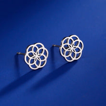 Load image into Gallery viewer, Jaslyn Flower Of Life Earrings
