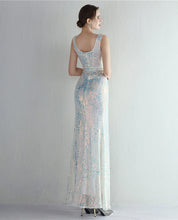 Load image into Gallery viewer, Reagan Mary Sequin Slit Maxi Dress
