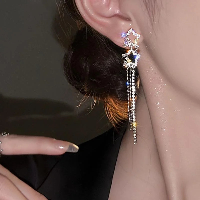 Darcey Star Tassel Earrings