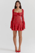 Load image into Gallery viewer, Andi Lace Long Sleeve Mini Dress
