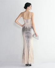 Load image into Gallery viewer, Lystra Sequin Mermaid Maxi Dress
