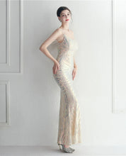 Load image into Gallery viewer, Chelsea Evee Sequin Mermaid Maxi Dress
