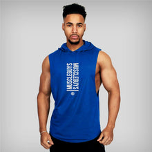 Load image into Gallery viewer, Guys Muscle Hooded Stringer Tank Top
