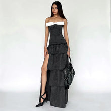 Load image into Gallery viewer, Katerina Strapless Cake Maxi Dress
