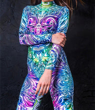 Load image into Gallery viewer, Holli Future Robot Raver Body Halloween Jumpsuit
