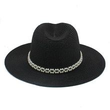 Load image into Gallery viewer, Jilma Pearl Straw Panama Hat
