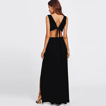 Load image into Gallery viewer, Joplin Cut Out High Slit Maxi Dress
