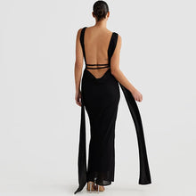 Load image into Gallery viewer, Tinsly Maze Halter Maxi Dress
