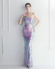 Load image into Gallery viewer, Chelsea Evee Sequin Mermaid Maxi Dress
