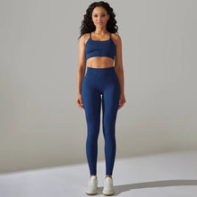 Load image into Gallery viewer, Yuvika Seamless Ribbed Two-Piece Yoga Set
