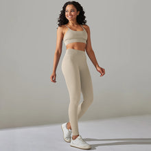 Load image into Gallery viewer, Yuvika Seamless Ribbed Two-Piece Yoga Set
