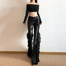 Load image into Gallery viewer, Binx Leather Flare Pants
