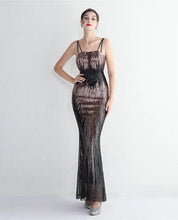 Load image into Gallery viewer, Lystra Sequin Mermaid Maxi Dress
