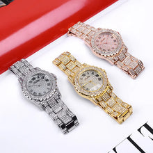 Load image into Gallery viewer, Elaine Rhinestone Stainless Steel Watch
