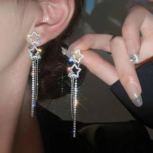 Load image into Gallery viewer, Darcey Star Tassel Earrings
